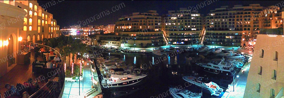 Night View Of Hilton Portomaso Marina (Ref: pfm120146)